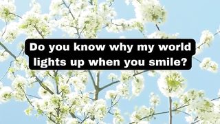 Do you know why my world lights up when you smile? #shorts #facts