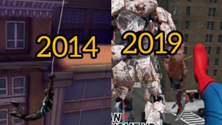Spider-man evolution games part 7th start 2014-2019 finish