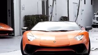 2 Lamborghini in orange color
