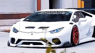 White lamborghini