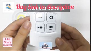 3W Super Bright Cob Under Cabinet Light LED Wireless Remote Control.0.59$, 87%off.