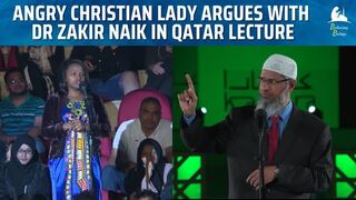 Christian Lady had Heated Exchange with Dr. Zakir about Jesus in Qatar 2
