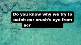 Do you know why we try to catch our crush's eye from across the room? #shorts #facts