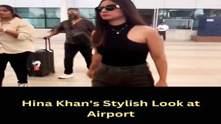 Hina Khan's Stylish Look at Airport #shorts #hinakhan #short #trending #viral #bollywood #shortvideo