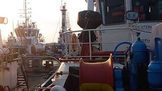 Harbour Tug ship in south java