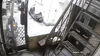 Love Birds Caught On CCTV Camera