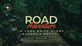 Road trip among mountains