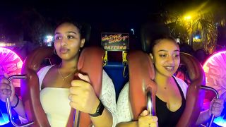 Beautiful Girls Enjoying Ride