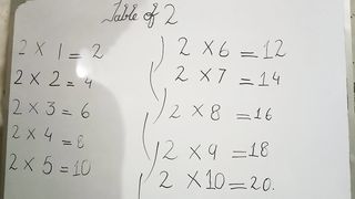 table of 2-5