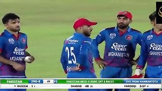 Pak vs Afghan Last over Thriller.