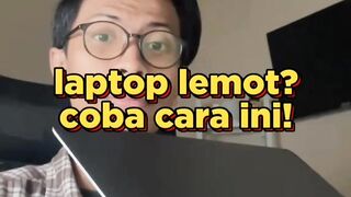 how to deal with a slow laptop.