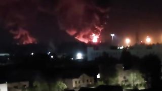 КАДРИ ОТ АТАКАТА НА ПСКОВСКОТО ЛЕТИЩЕ