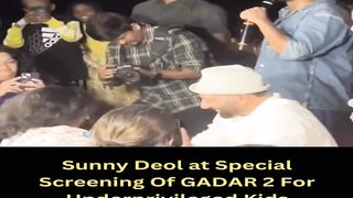 Sunny Deol at Special Screening Of GADAR 2 For Underprivileged Kids #shorts #sunnydeol #bollywood #short #trending #viral #shortvideo
