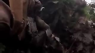 Ambush on a Tank with invisibility suit