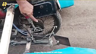 Bike in sea riding keep enjoying