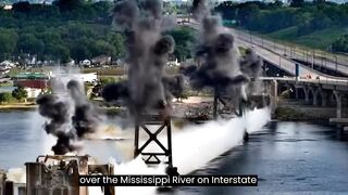 Watch the old I-74 bridge demolition as it happened ON Quad Cities