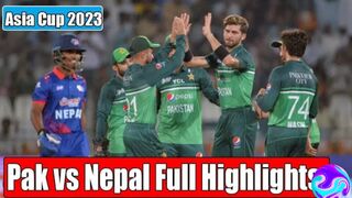 Pak vs nepal highlight|asia cup 2023|