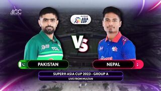 Pakistan vs Nepal Odi first Asia cup match