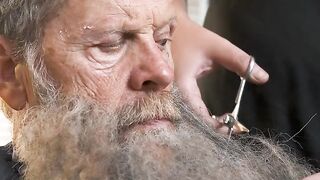 Inspiring makeover: Homeless man's elegant journey.