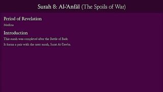 Quran_ 8. Surat Al-Anfal (The Spoils of War)_ Arabic and English translation.