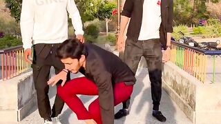 Funny dance step