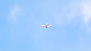 A Plane Flying in Blue Sky Amazing Plane View