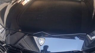 new black Lamborghini my favorite ???? νέα μαύρη Lamborghini η αγαπημένη μου ???? #lamborghini #carbrands