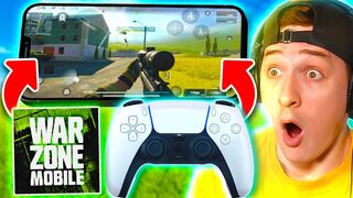 Using CONTROLLER on WARZONE MOBILE (IT WORKS) ????