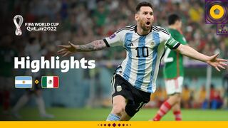 Messi magic sets up win | argentina vs mexico