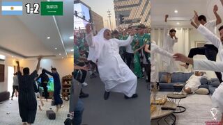 Completely Crazy SAUDI ARABIA fan reactions to 2-1 Goal against Argentina in the world