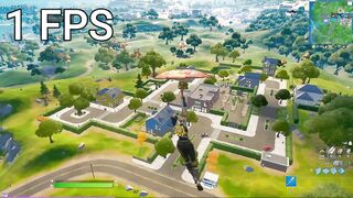 Fortnite 1fps vs 10fps vs 30fps vs 60fps