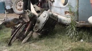 Broken 50 Year Old 1970s Honda Ruined Motercycle-Full Restoration