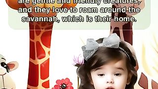 A Giraffe  .kids learning English