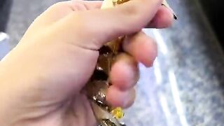 Solid Gold 2-Sided Nugget X Cuban Link Bracelet