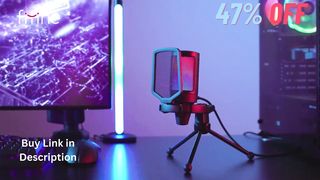 FIFINE Ampligame USB Microphone for Gaming Streaming with Pop Filter