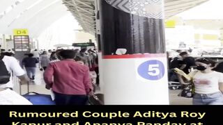 Rumoured Couple Aditya Roy Kapur and Ananya Panday at Goa Airport #shorts #ananyapanday #short #trending #viral #bollywood #shortvideo