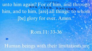 God is unfathomable 1