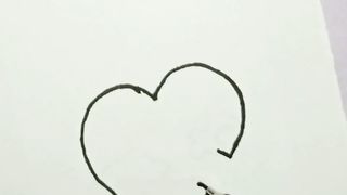 Cute heart drawing/