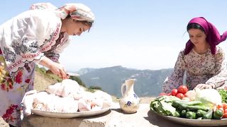 Roasting Whole Chickens Under Buckets