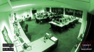 The poltergeist phenomenon that was recorded by the office's CCTV