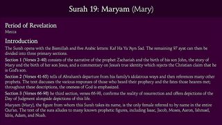 Surat Maryam (Mary)_ Arabic and English translation.