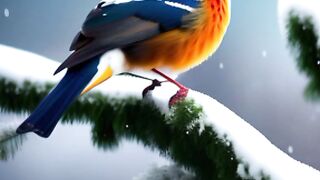 Beautiful bird vedoes