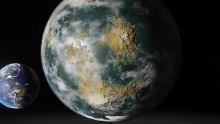 Size comparison of planets