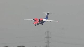 Antonov AN-74 Nose Down Landing Amazing Video