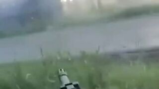 Ukrainian troops ambush Russian truck