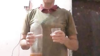 Olha o ponche de caldo de feijão