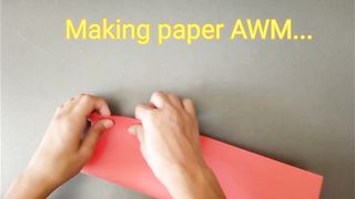 How to make paper AWM Sniper Gun |DIY paper gun| #paperSnipergun#