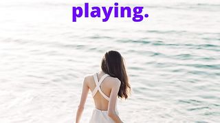 Walking on the shore of the beach