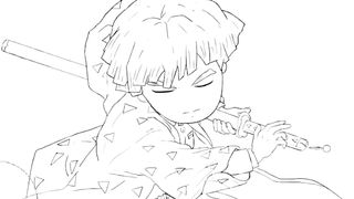 Drawing Zenitsu | Anime Demon Slayer
