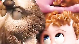 cute fighting of human and cat